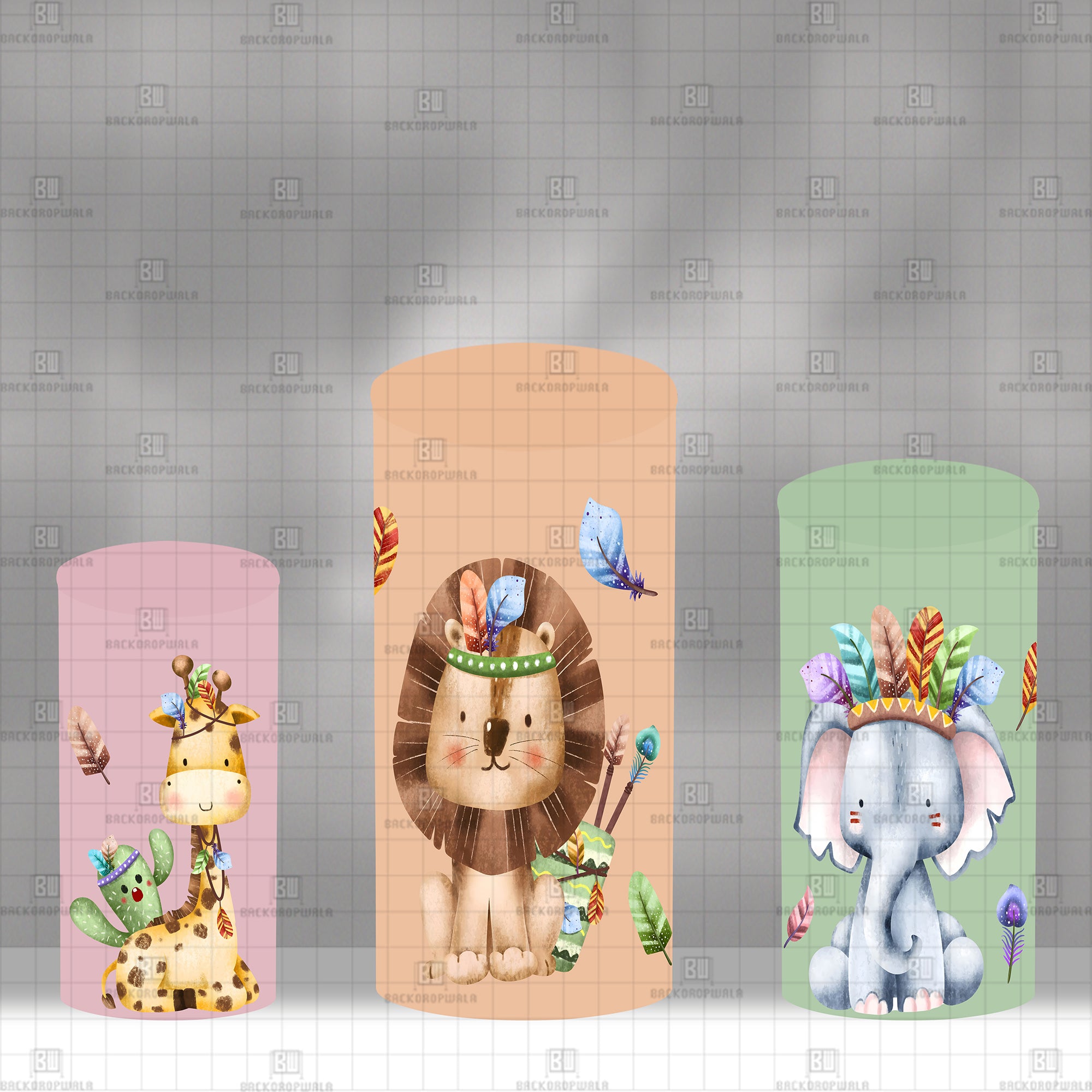 The Brave Little Jungle Theme Drum Cover Backdrop