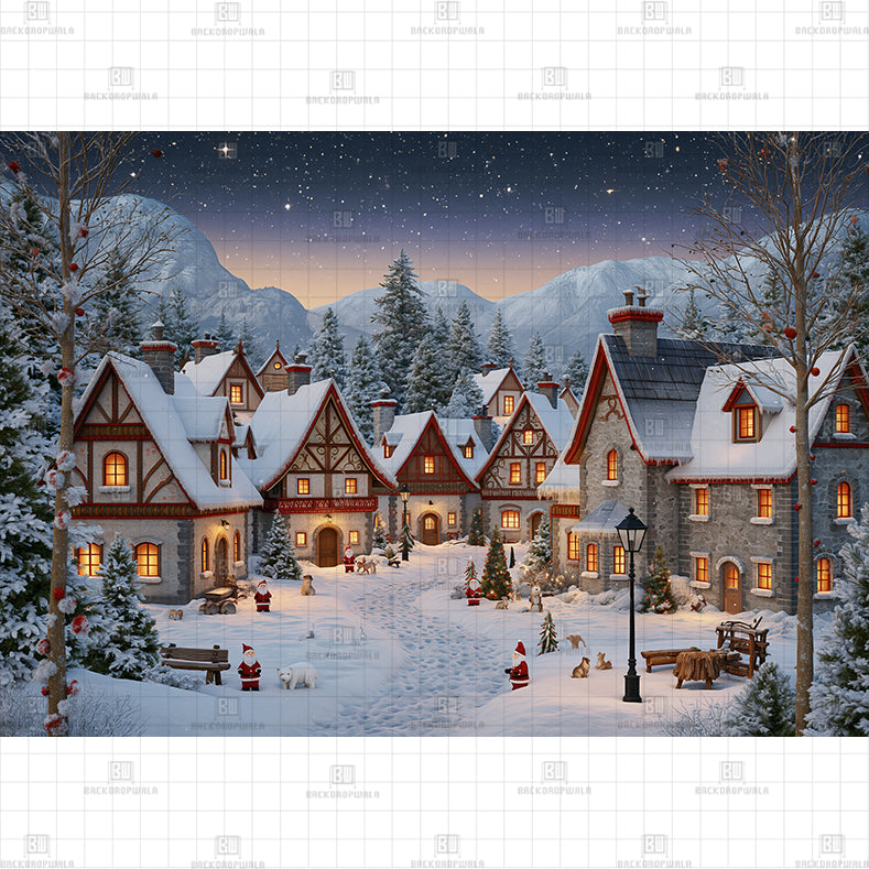 Mountain Village Homes Printed Baby Backdrop