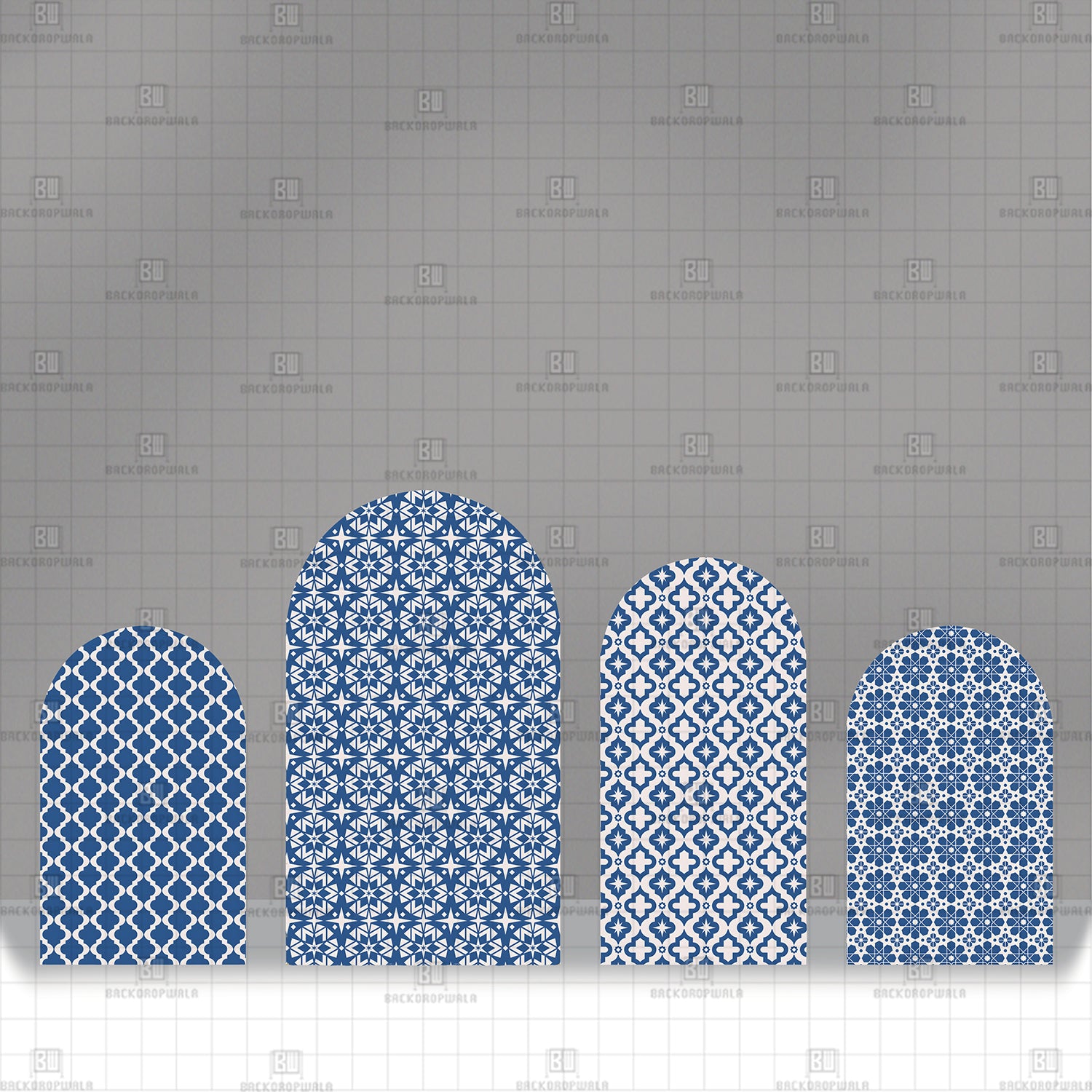 Patterns of Portofino Theme Printed Event Backdrop