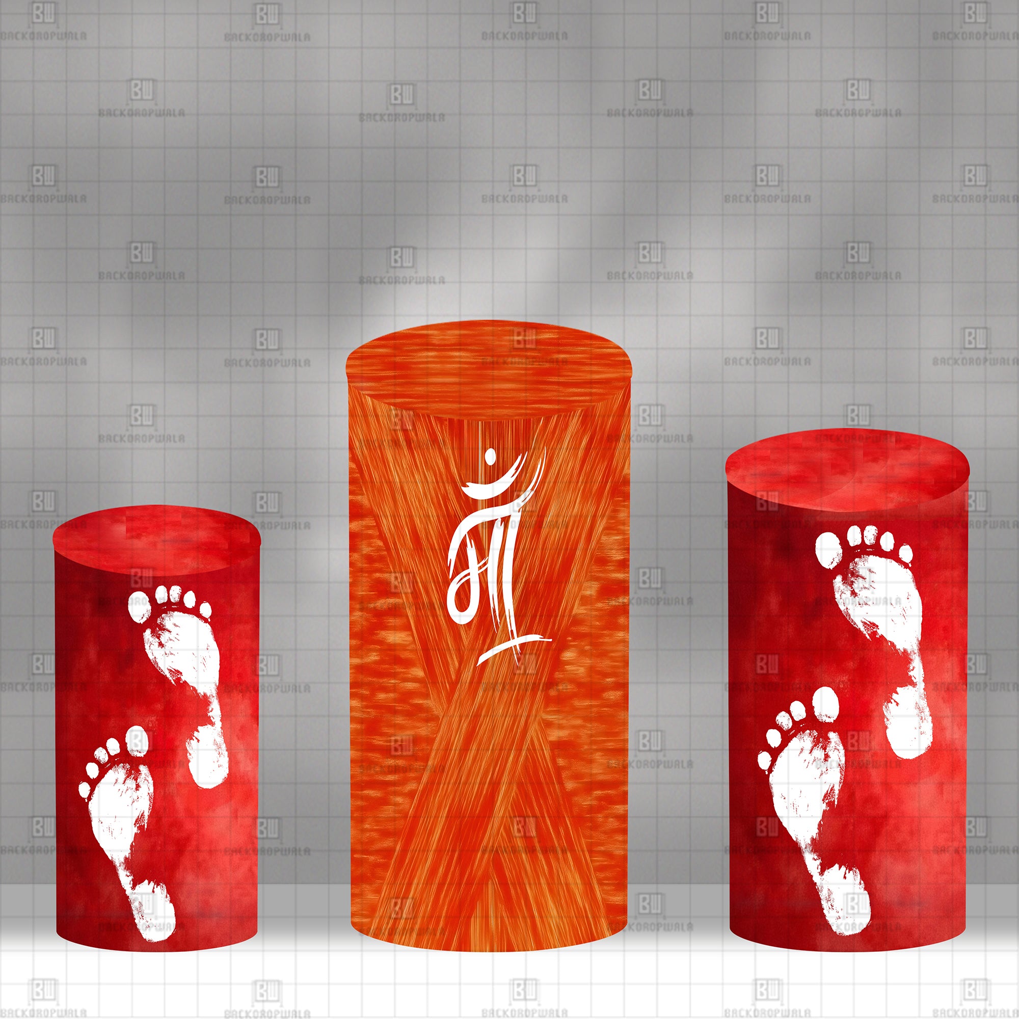 Maa Theme Drum Cover Backdrop