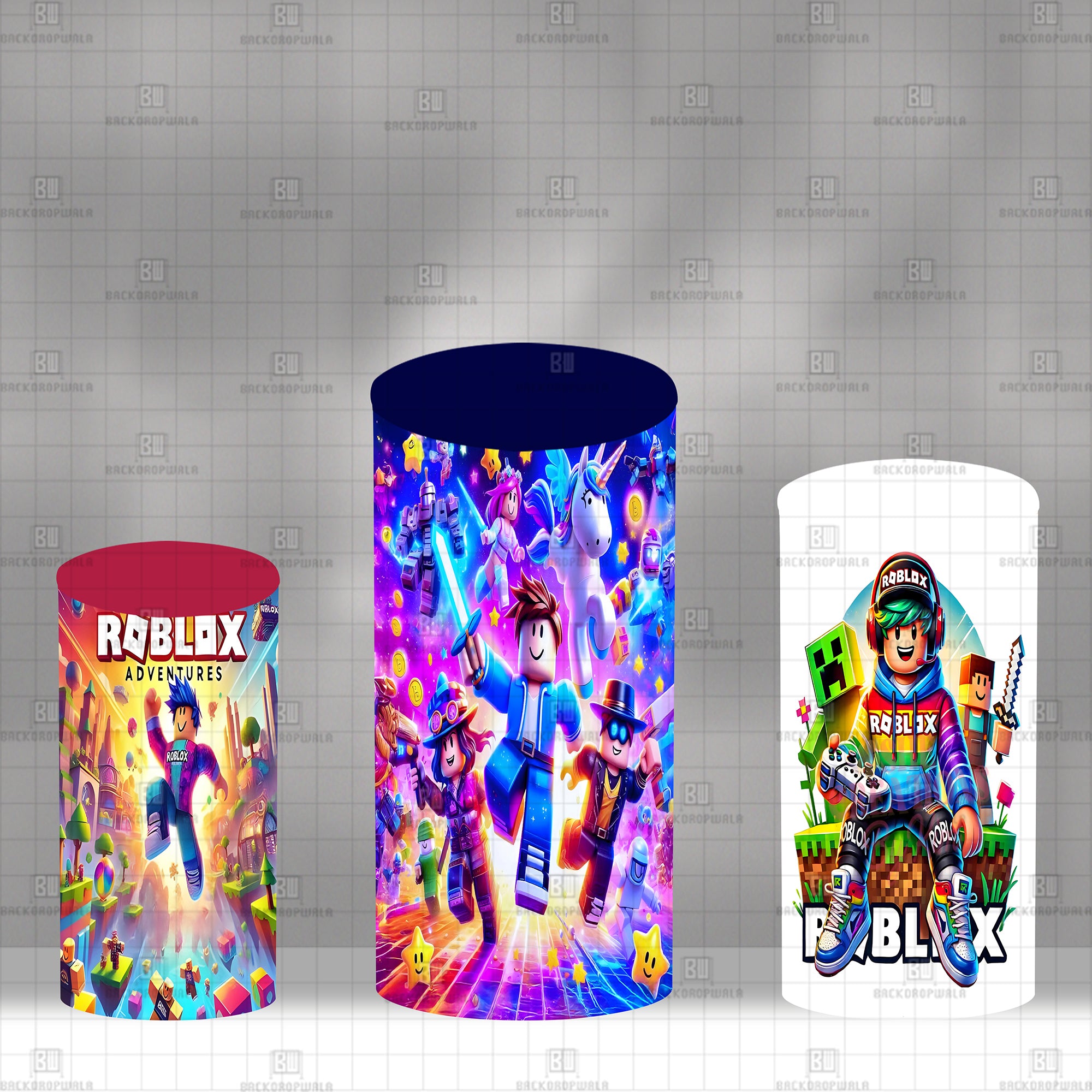 Roblox Adventures Theme Drum Cover Backdrop