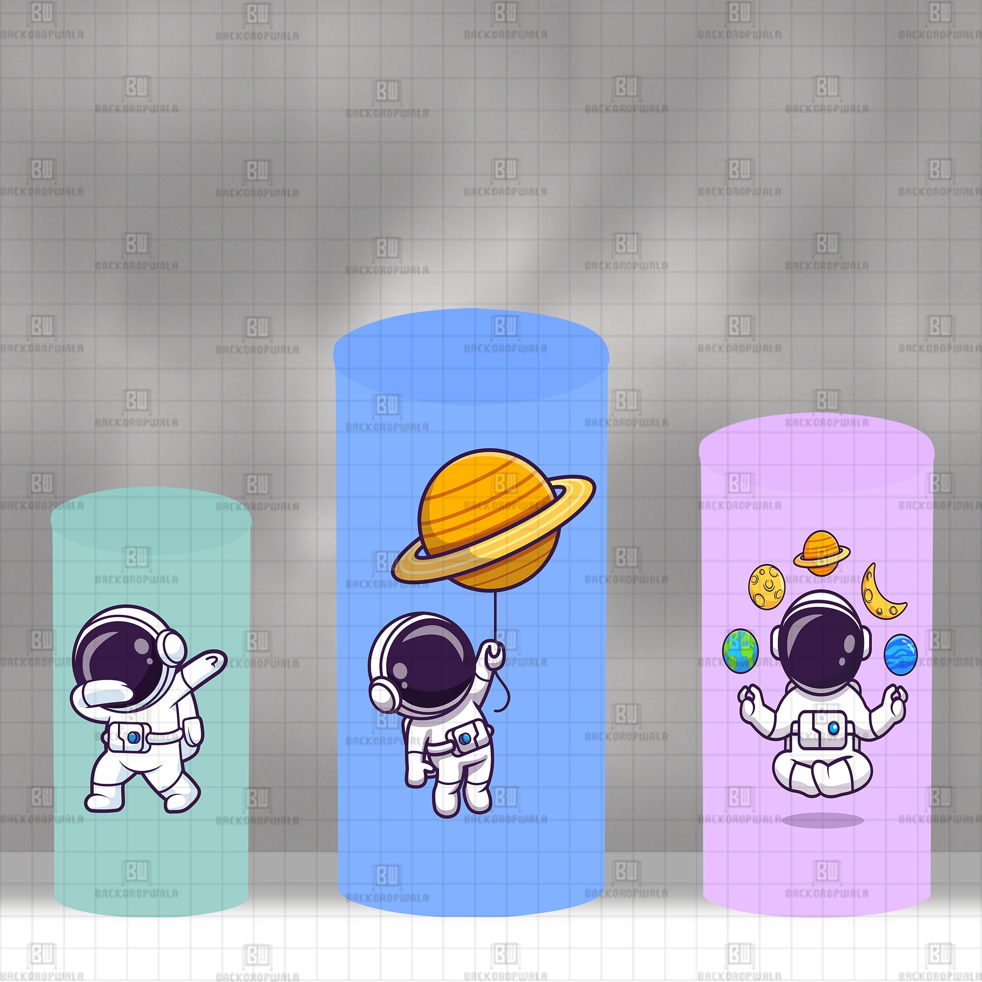 Astronunt Theme Drum Cover Backdrop