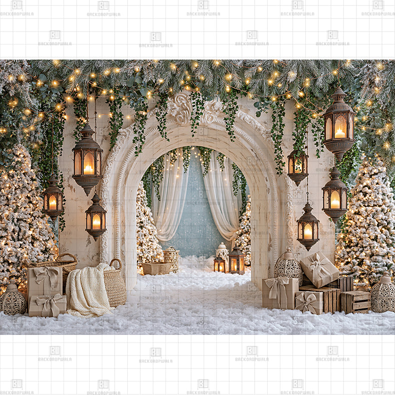 Whispers of Winter Printed Baby Backdrop