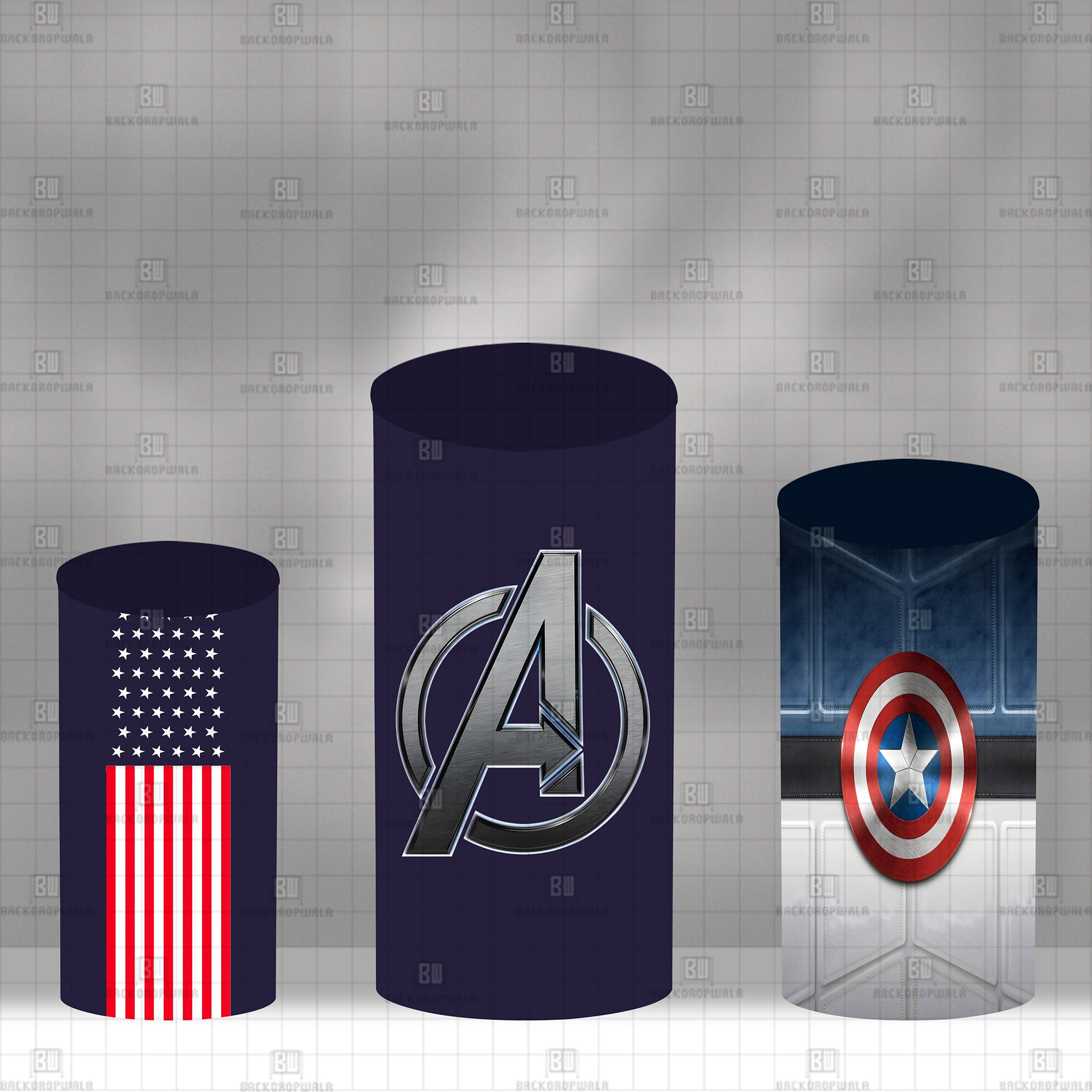 Captain America Avengers Theme Drum Cover Backdrop