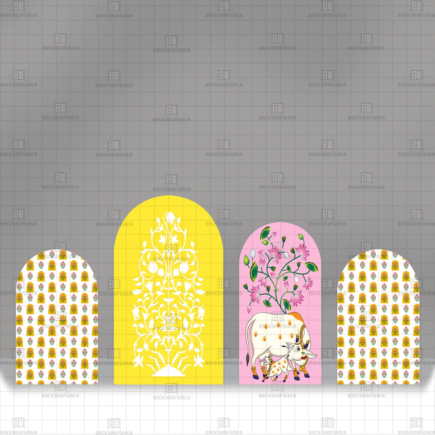 The Radiant Alcoves Theme Printed Event Backdrop