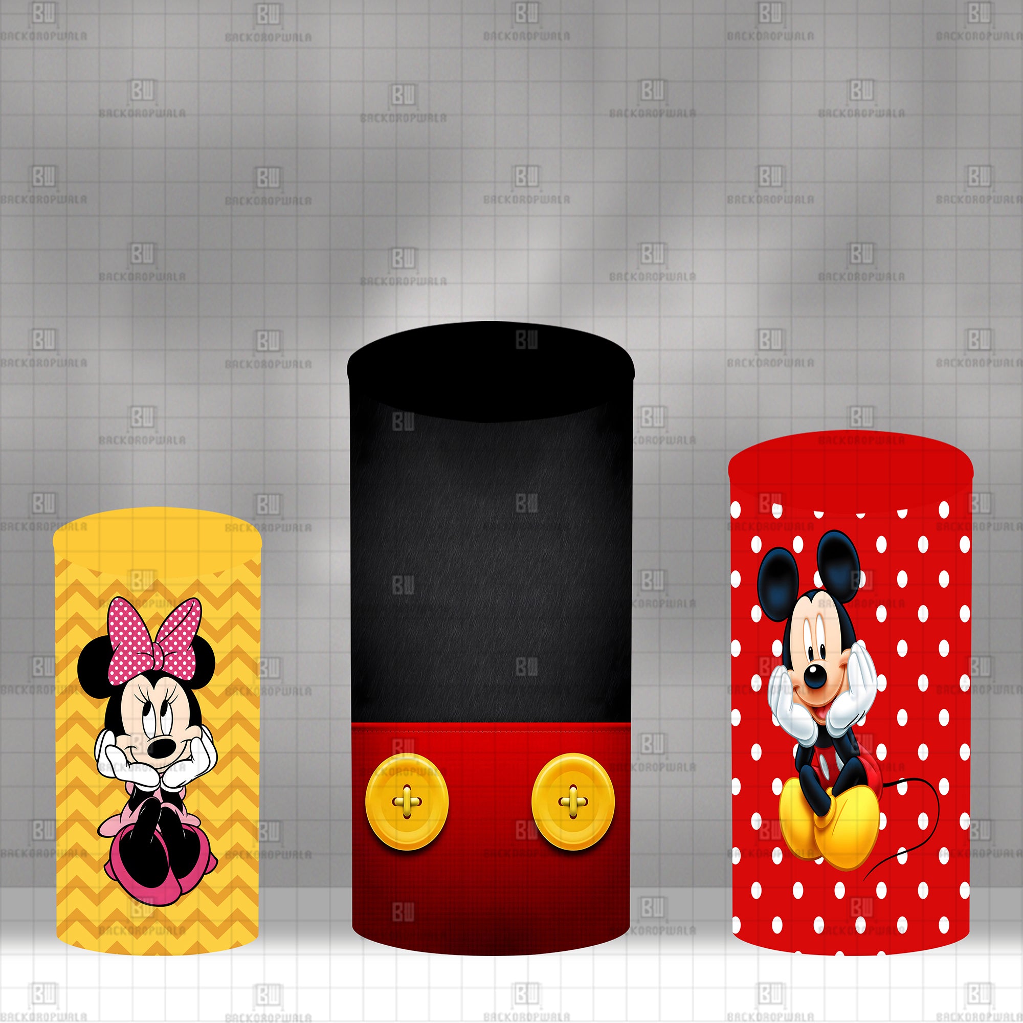 Mickey Mouse Theme Drum Cover Backdrop
