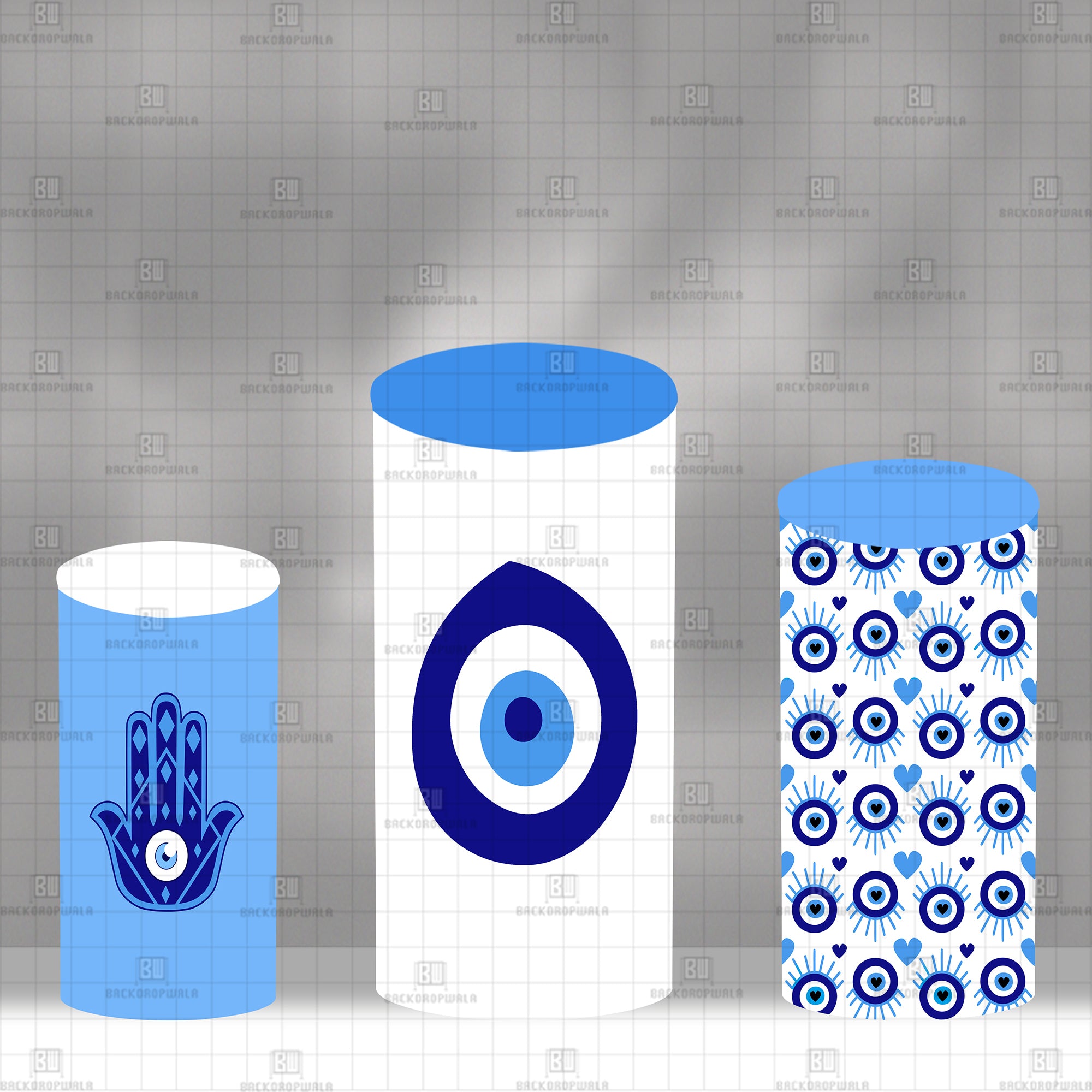 Mystic Evil Eye Guardians Theme Drum Cover Backdrop