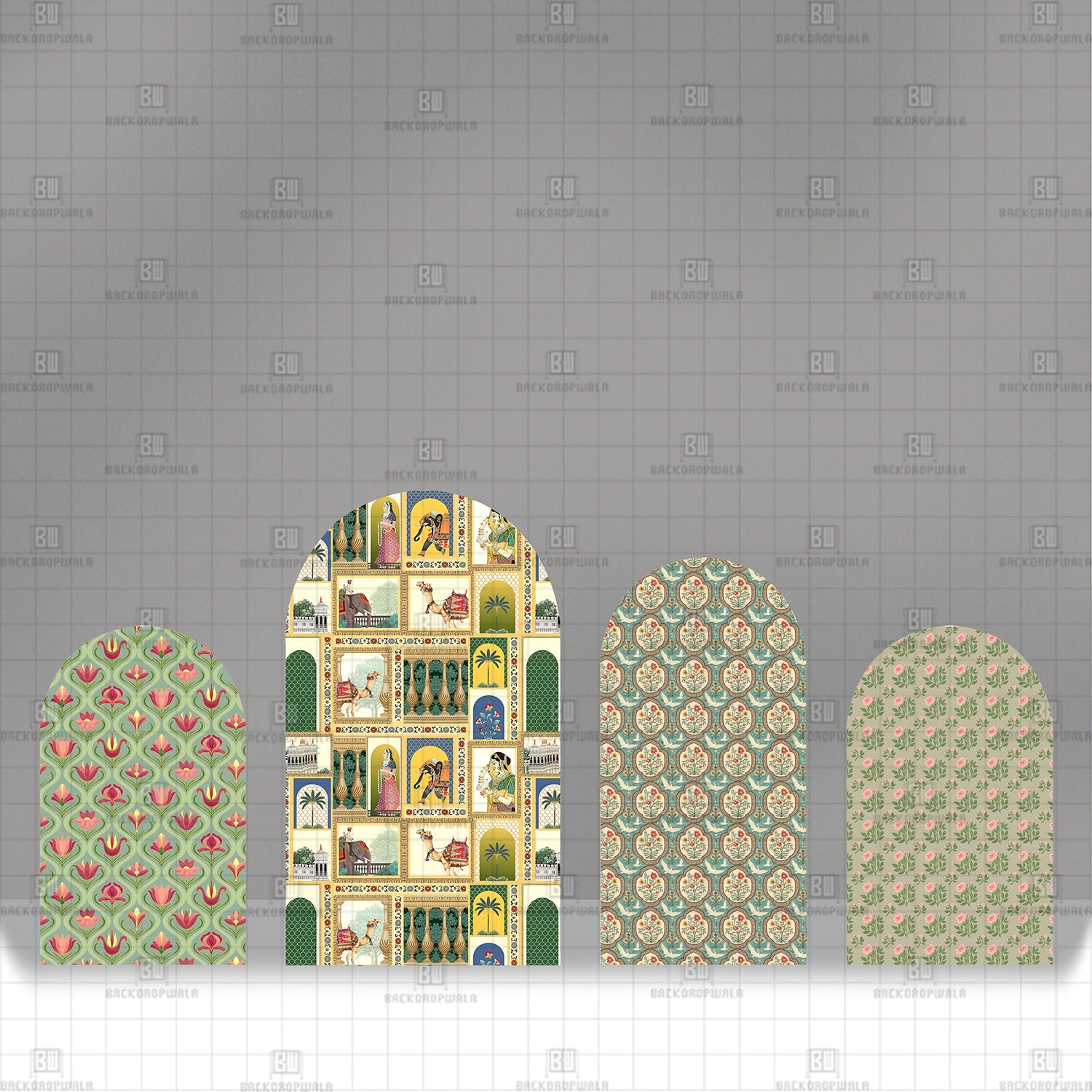 Visions of Rajasthan Theme Printed Event Backdrop