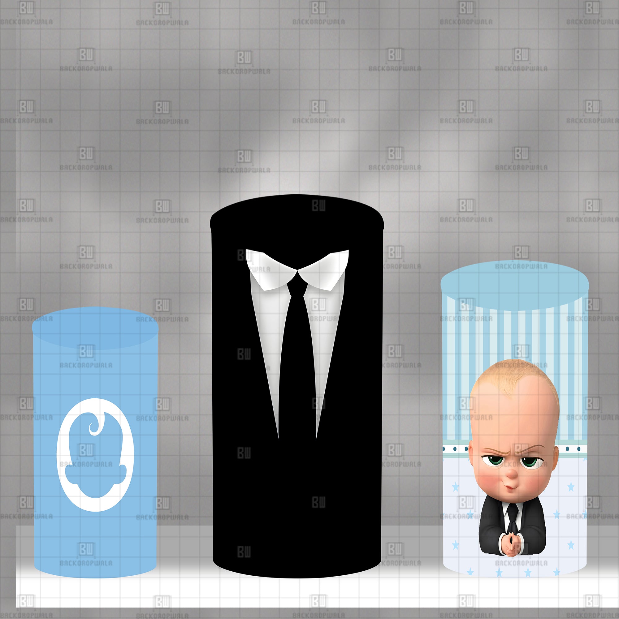Boss Baby Theme Drum Cover Backdrop