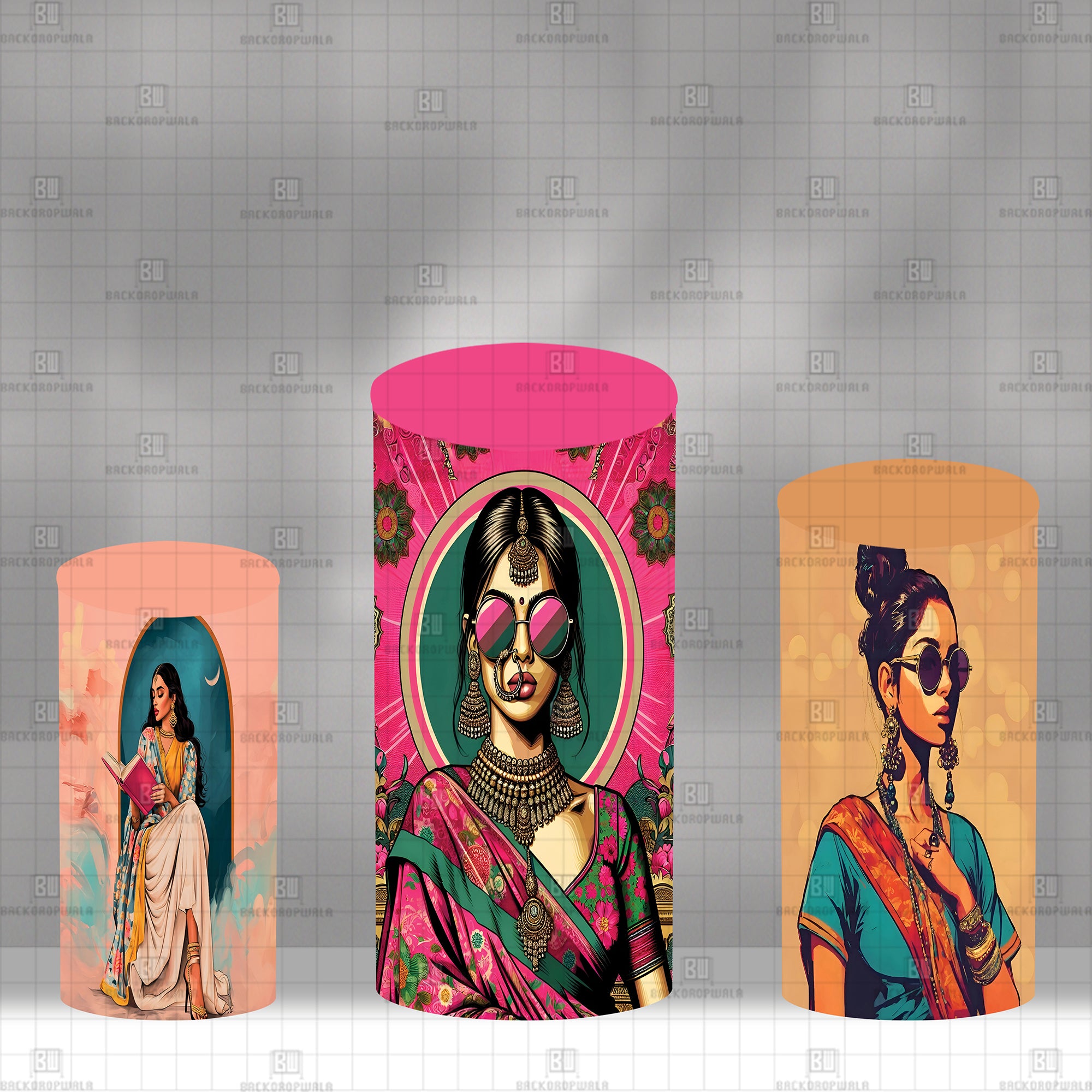 Desi Cool Theme Drum Cover Backdrop