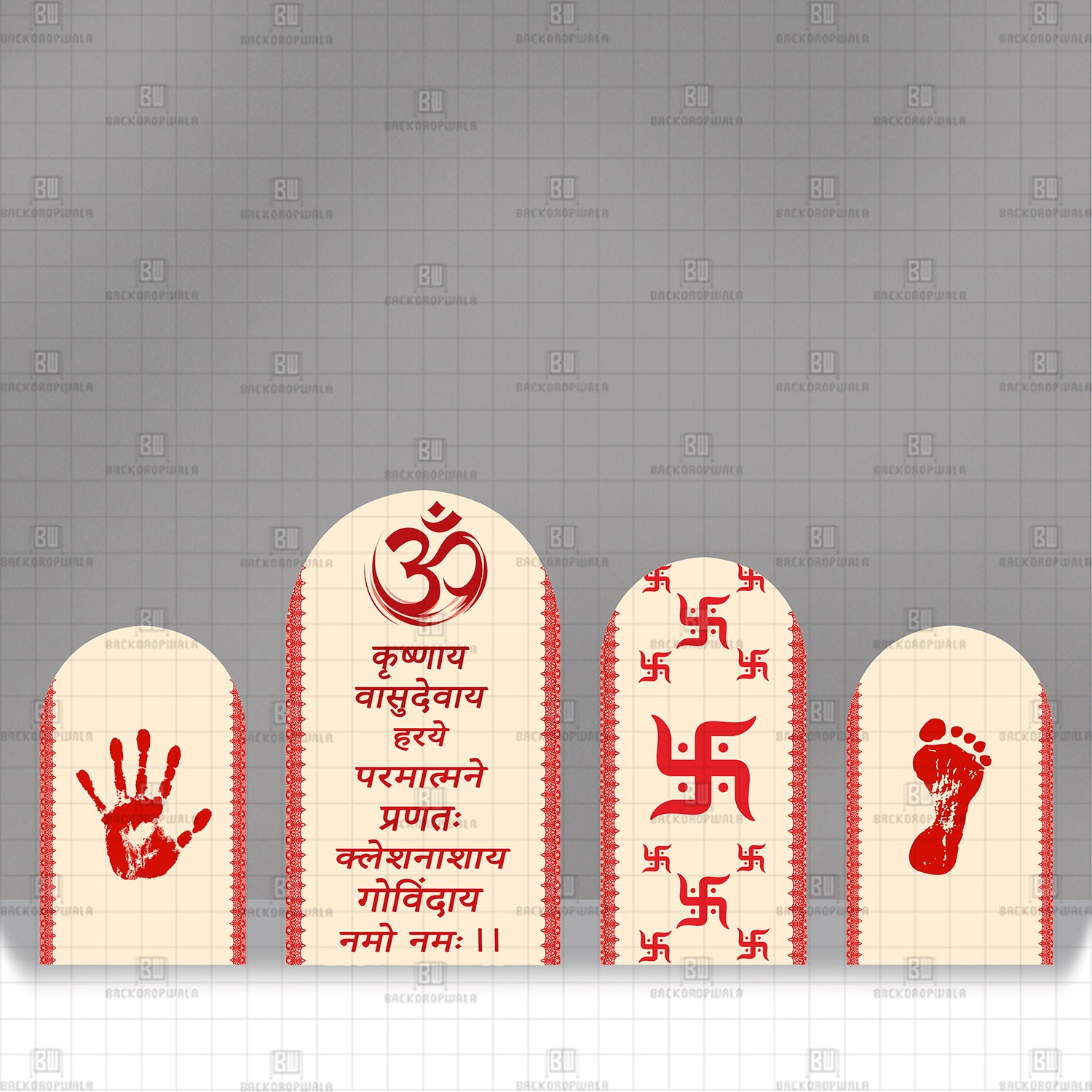 The Altar of Symbols Theme Printed Event Backdrop