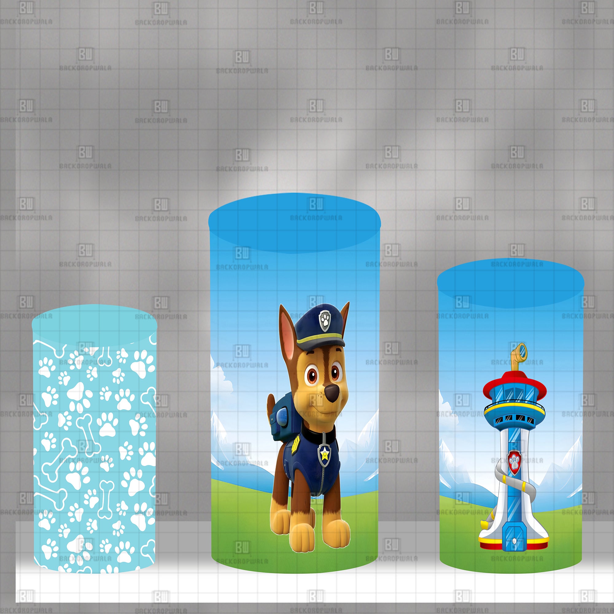 Chase’s Lookout Celebration Theme Drum Cover Backdrop