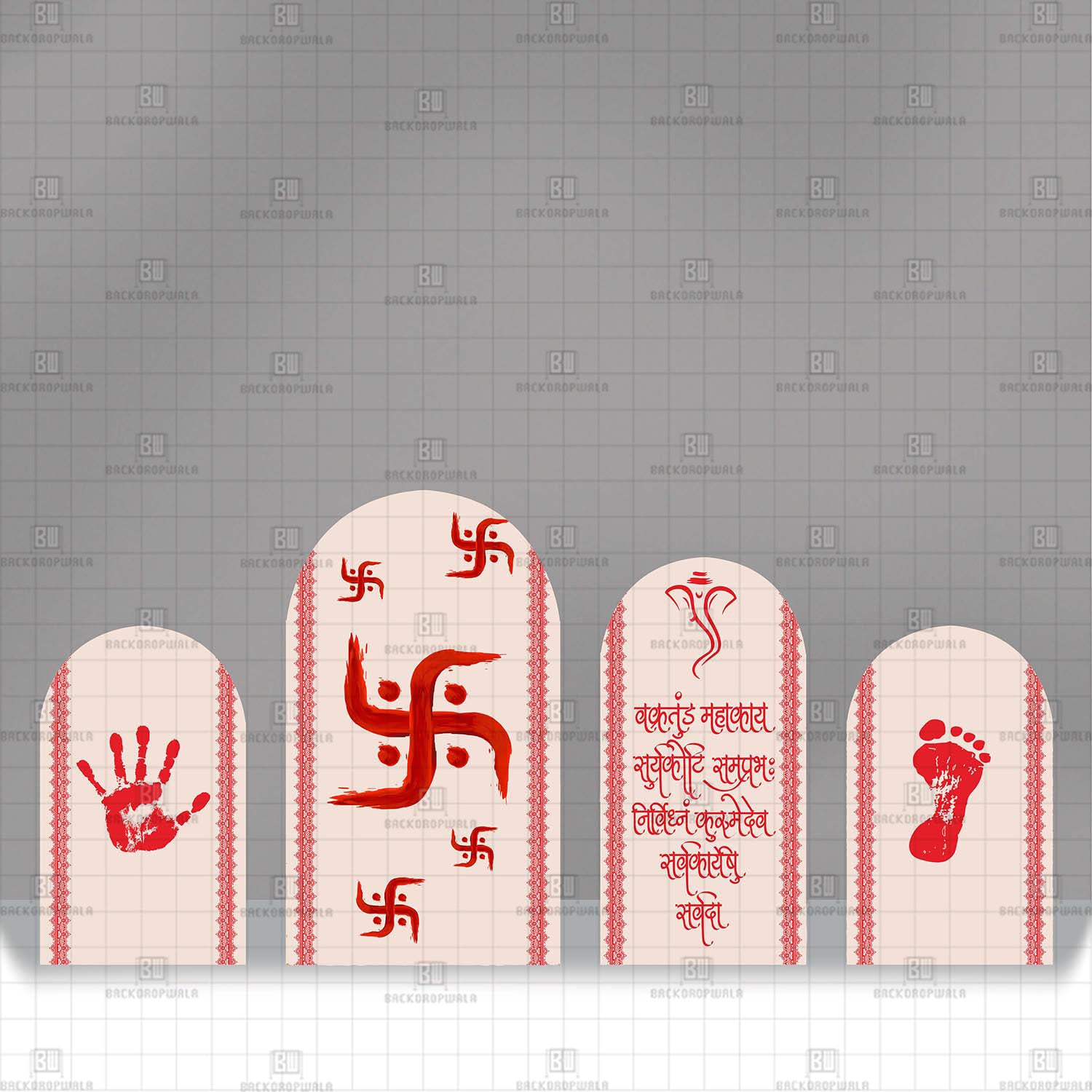 The Heritage Sanctum Theme Printed Event Backdrop