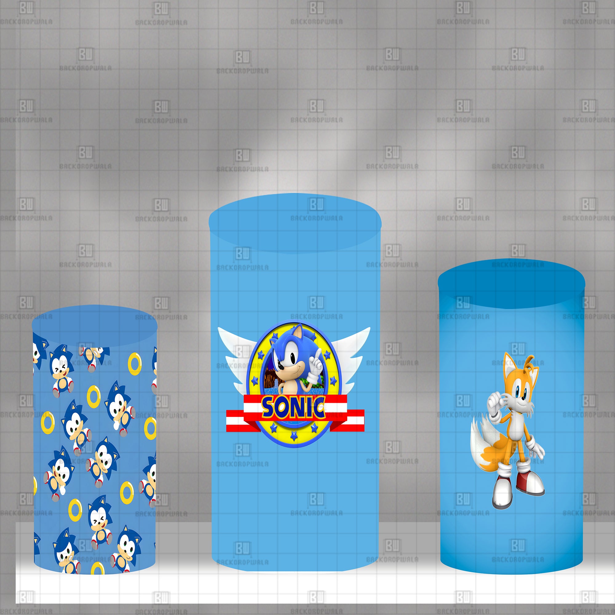 Sonic Theme Drum Cover Backdrop
