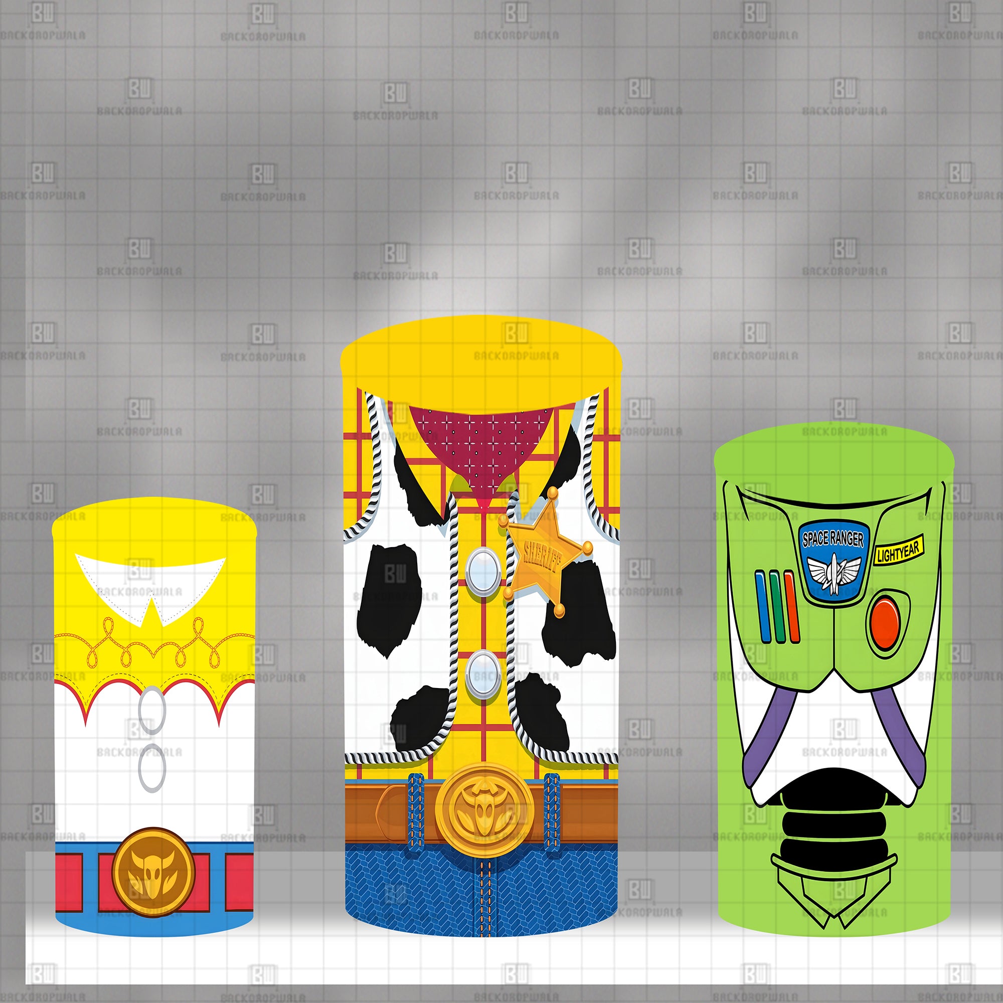 Playtime Hero Pedestals Theme Drum Cover Backdrop