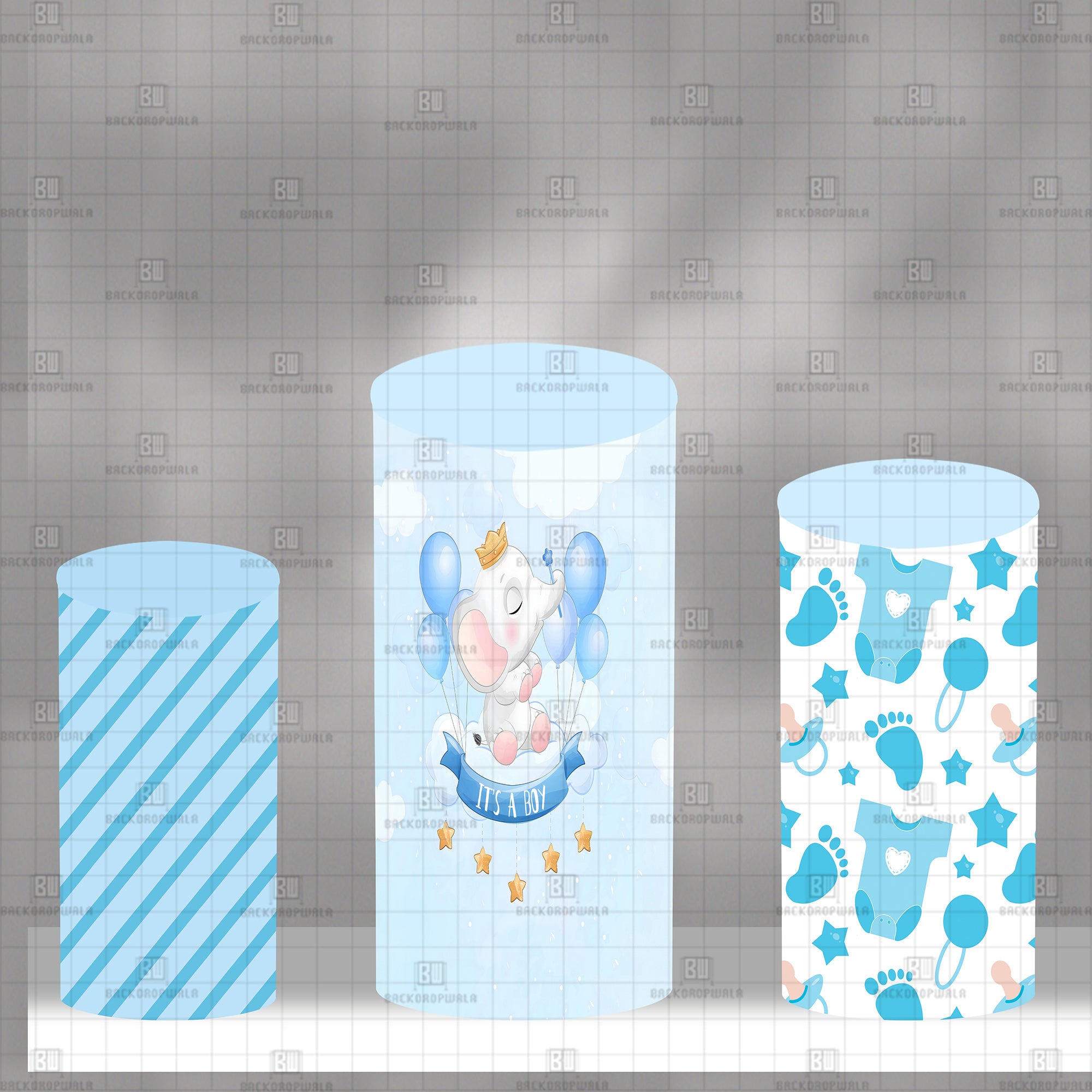 It's a Boy Theme Drum Cover Backdrop