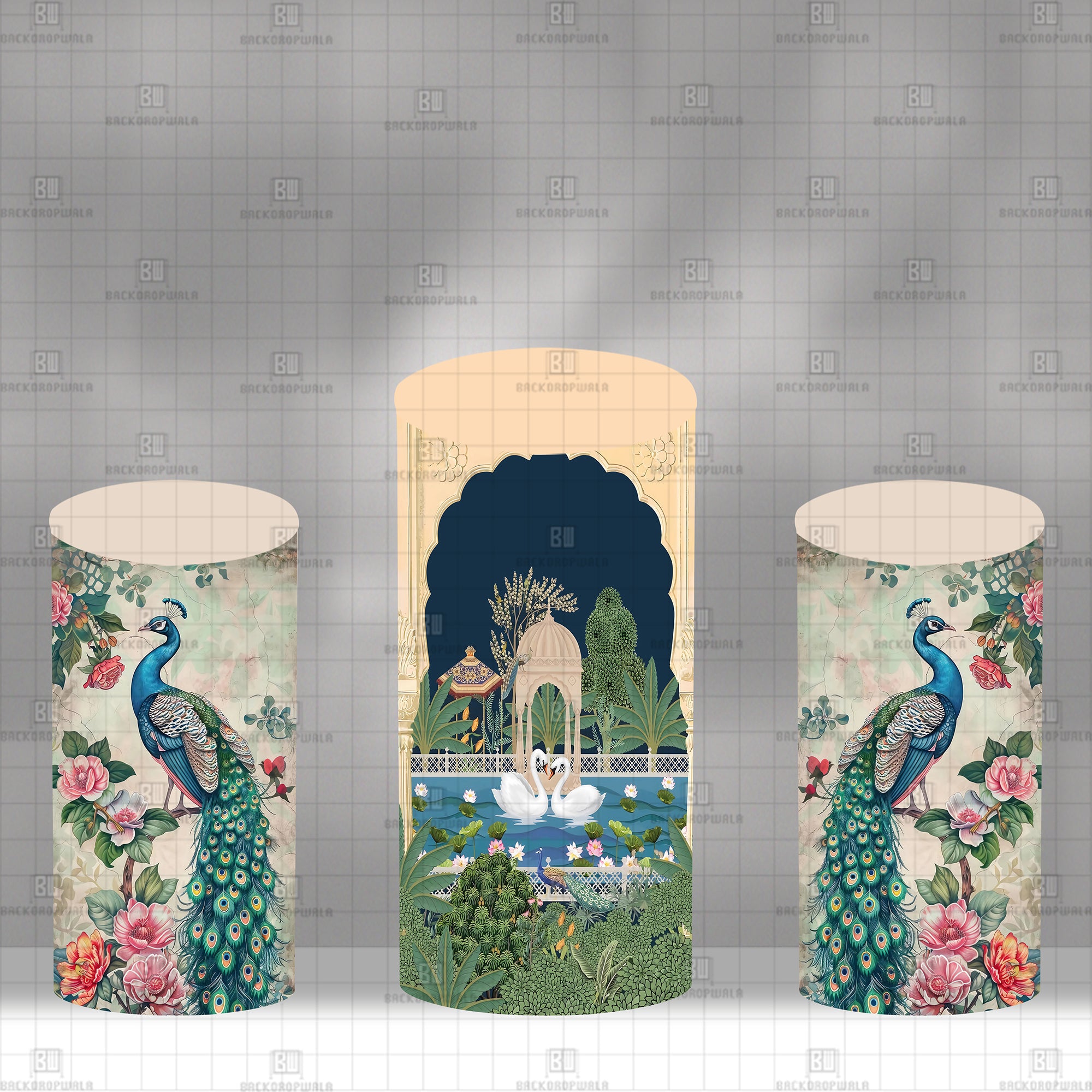 The Maharaja’s Royal Garden Theme Drum Cover Backdrop