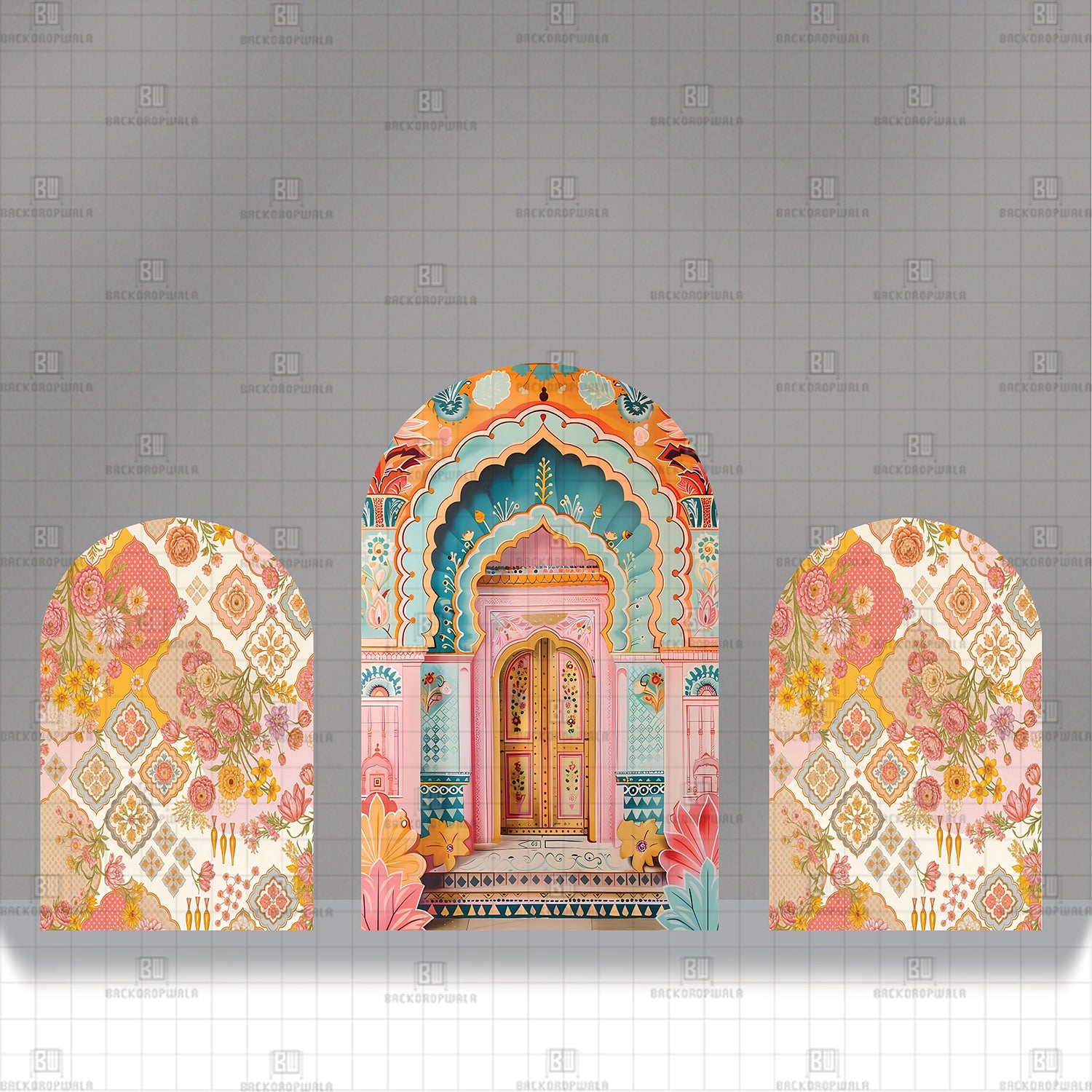 The Royal Doorway Theme Printed Event Backdrop