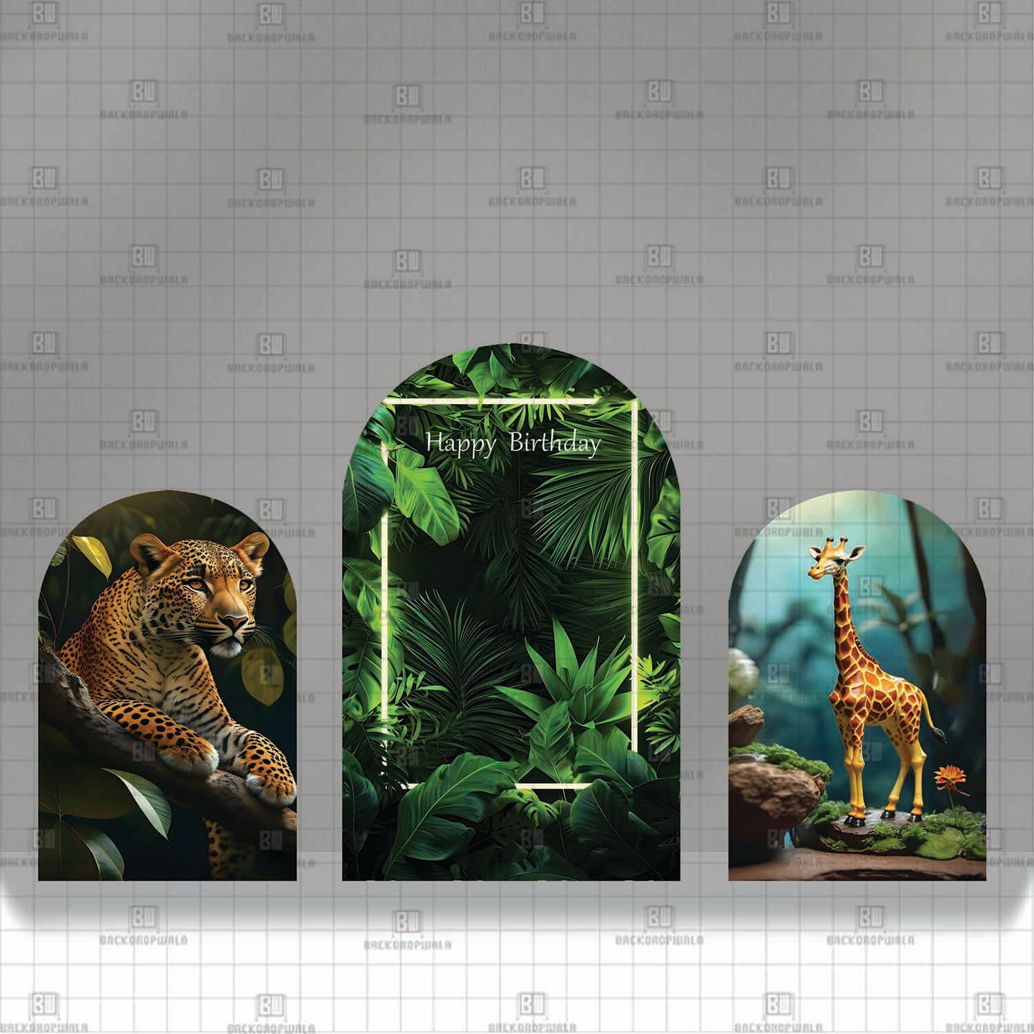 Jungle Theme Printed Event Backdrop