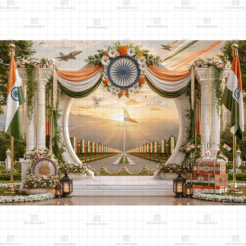 Bapu's Legacy Printed Baby Backdrop
