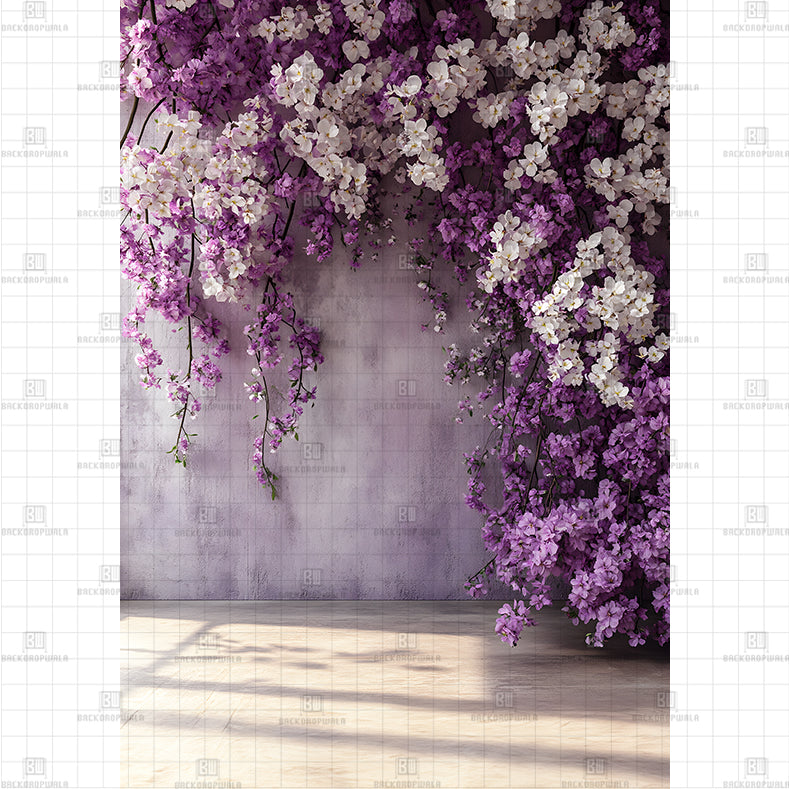 Purple Wisteria Dreams Backdrop Printed Maternity Backdrop