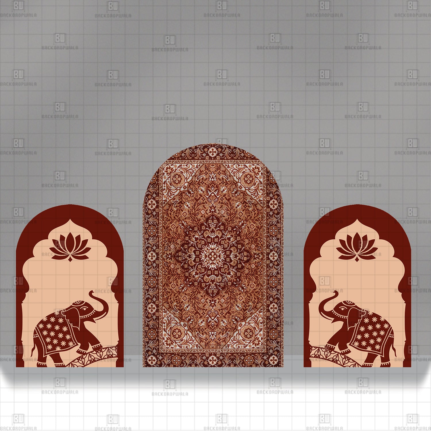 The Maharaja’s Medallion Theme Printed Event Backdrop
