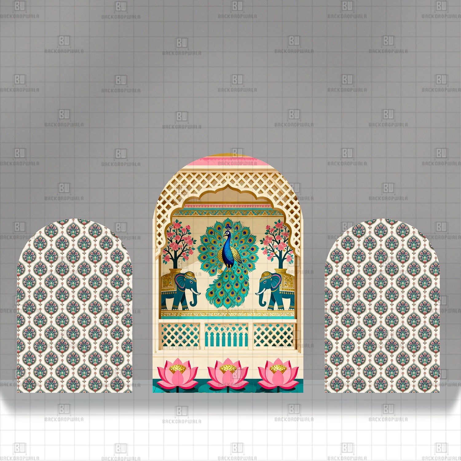 The Maharaja’s Balcony Theme Printed Event Backdrop