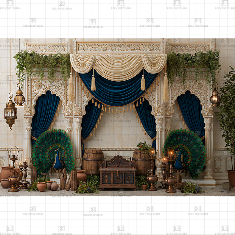 Ceremonial Palace Hall Printed Baby Backdrop