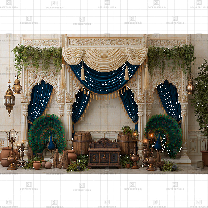 Ceremonial Palace Hall Printed Baby Backdrop