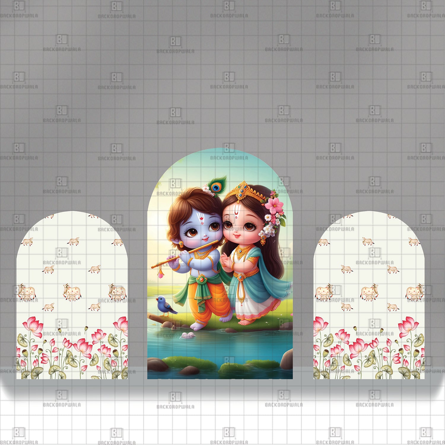 The Divine Playmates Theme Printed Event Backdrop