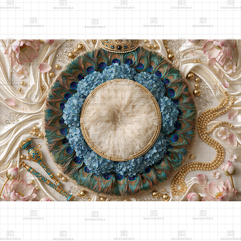 The Emerald Plume Nest Theme Born Baby Backdrop