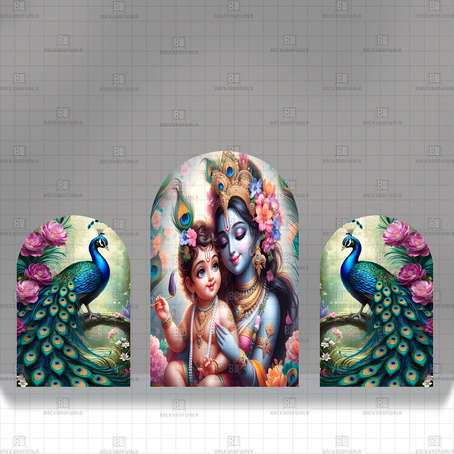Yashoda’s Joy Theme Printed Event Backdrop