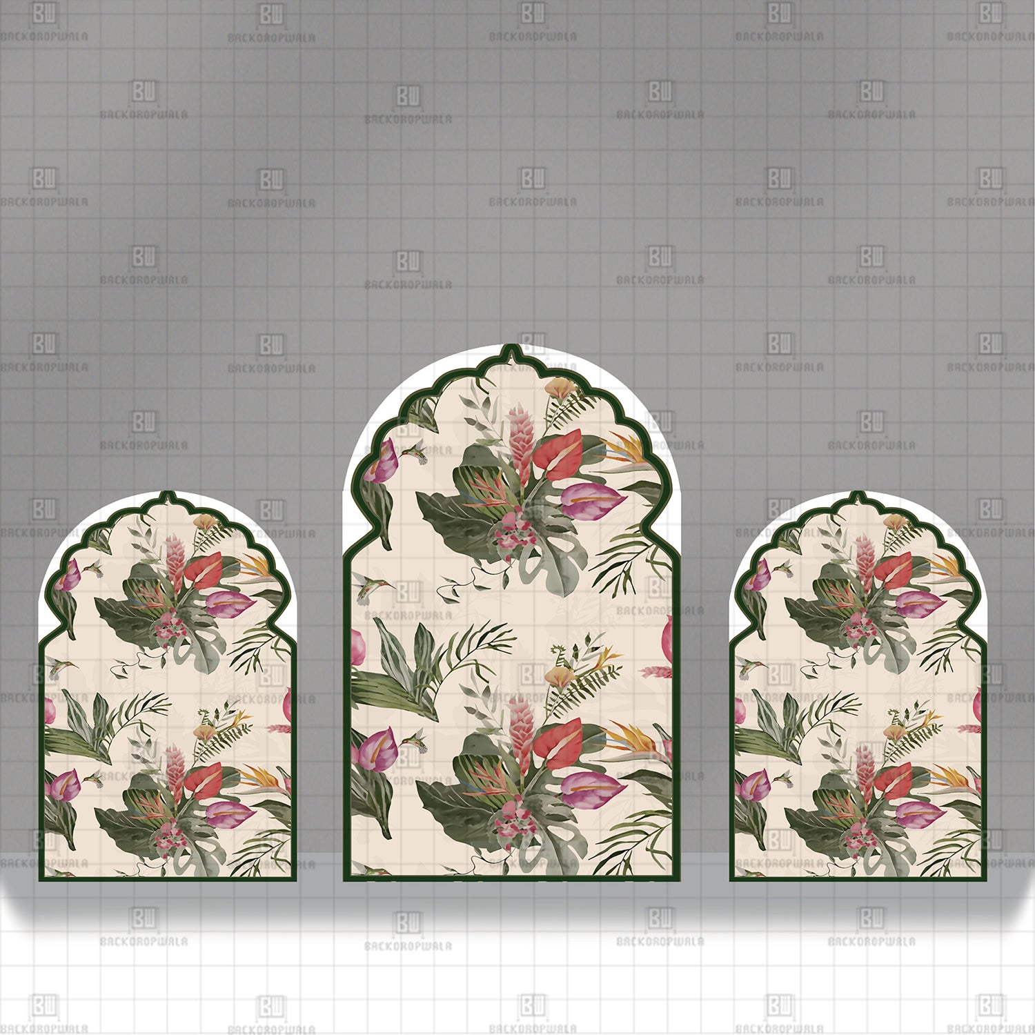 Woven Echoes Theme Printed Event Backdrop
