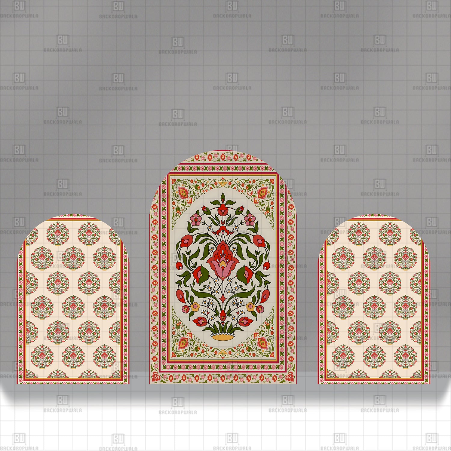 The Tapestry of Petals Theme Printed Event Backdrop