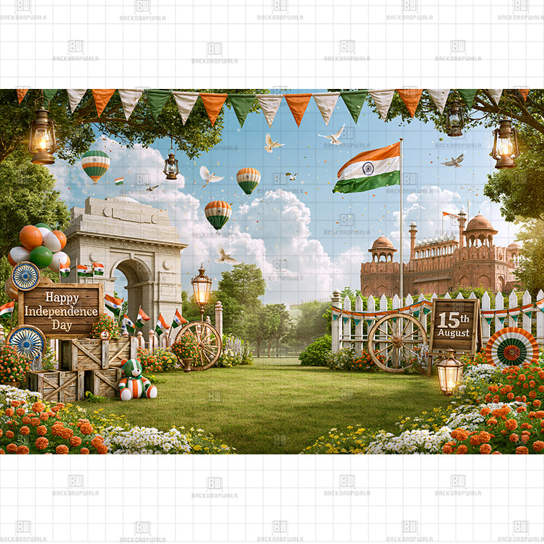 TRI COLOUR INDIAN FLAG BACKDROP