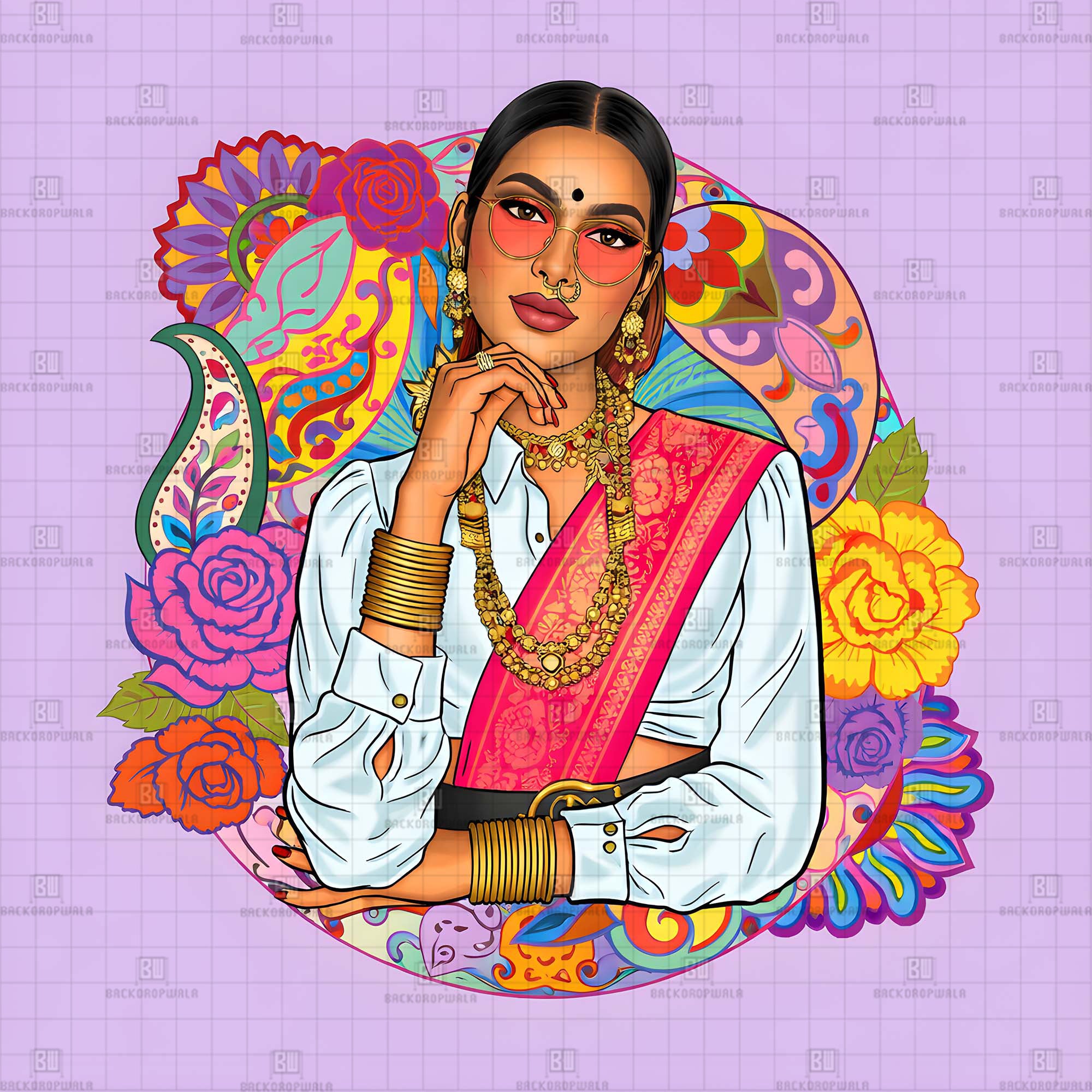 The Avant-Garde Ethnic Gala Carnival & Haldi Theme Backdrop