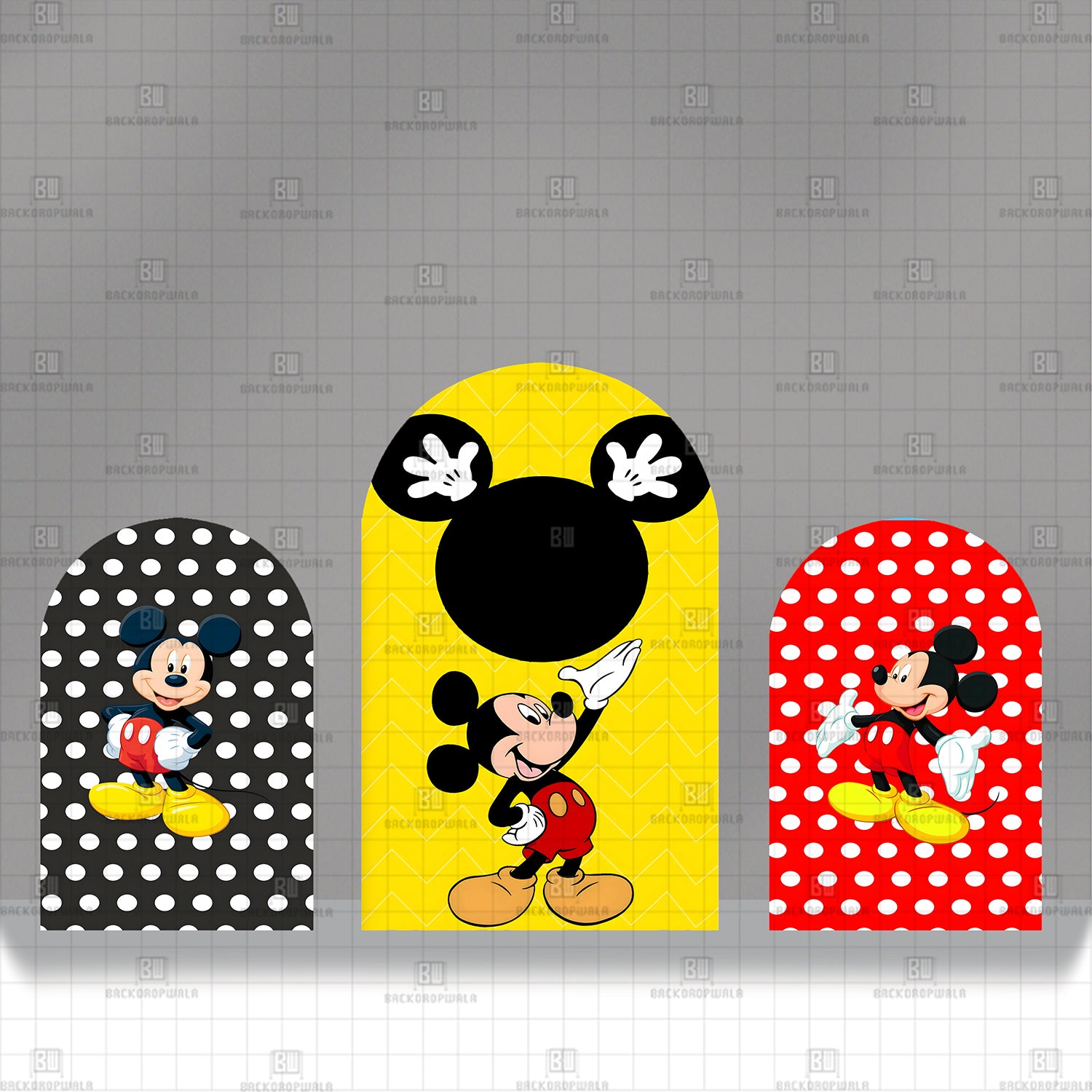Classic Mickey Magic Theme Printed Event Backdrop