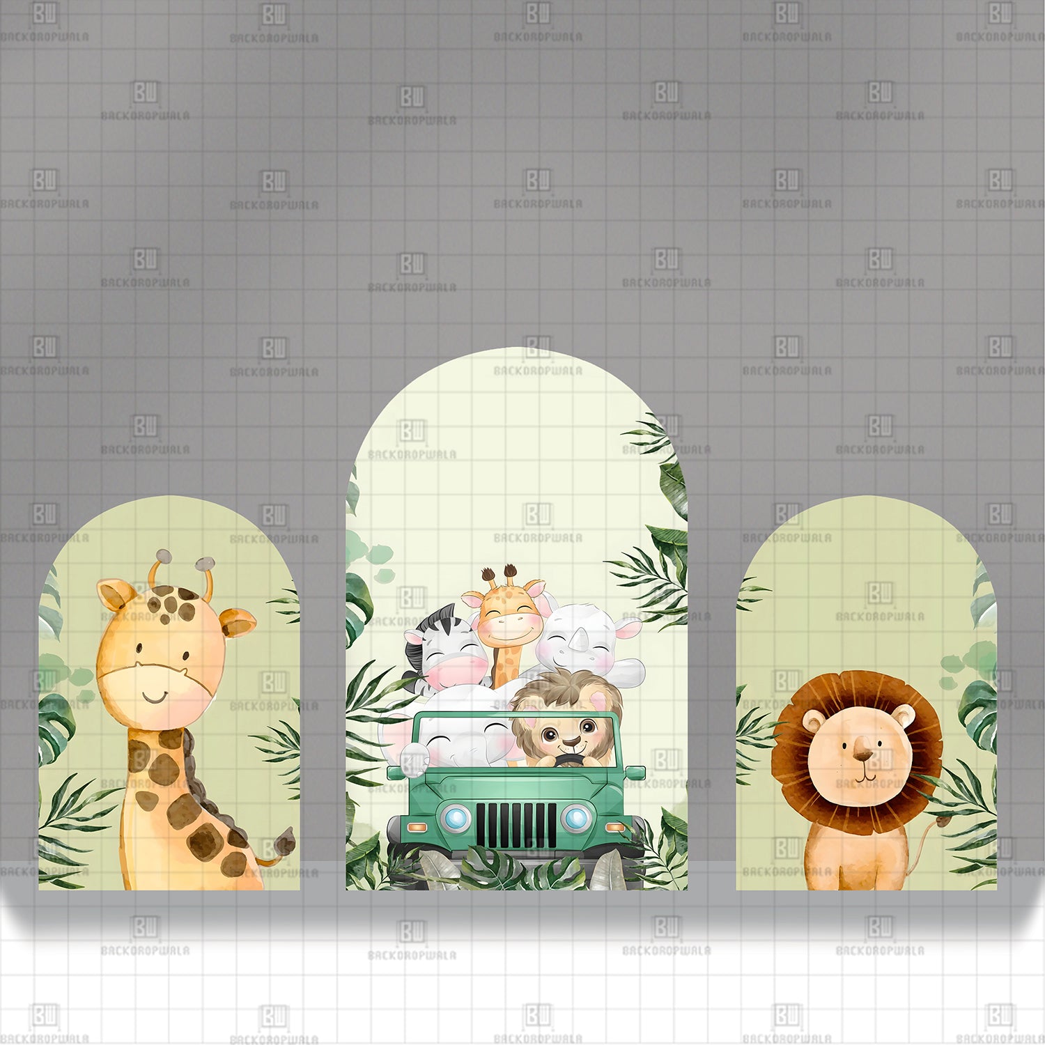 Jungle Theme Printed Event Backdrop
