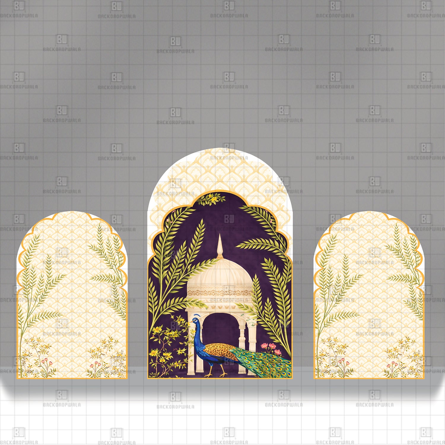 Twilight in the Palace Garden Theme Printed Event Backdrop