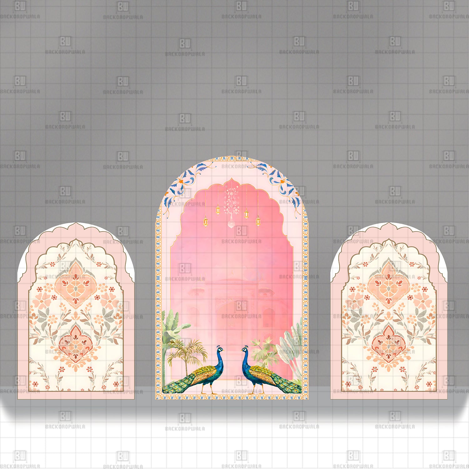 The Royal Portico Theme Printed Event Backdrop