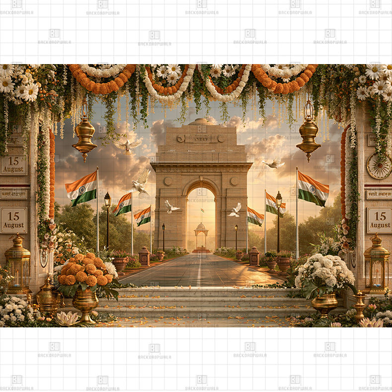 A Tapestry of India Printed Backdrop