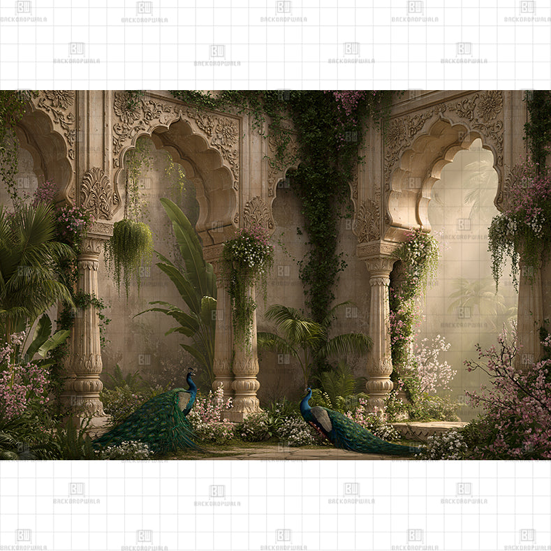 Rural Festival Courtyard Printed Baby Backdrop