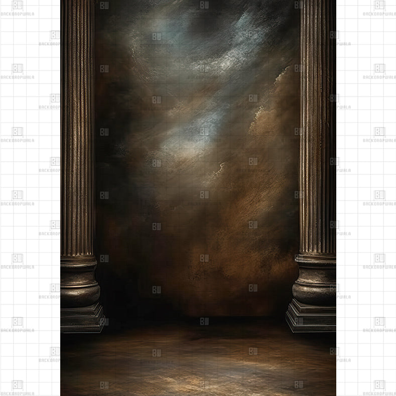 Bronze Column Hall Backdrop Printed Maternity Backdrop – Backdropwala