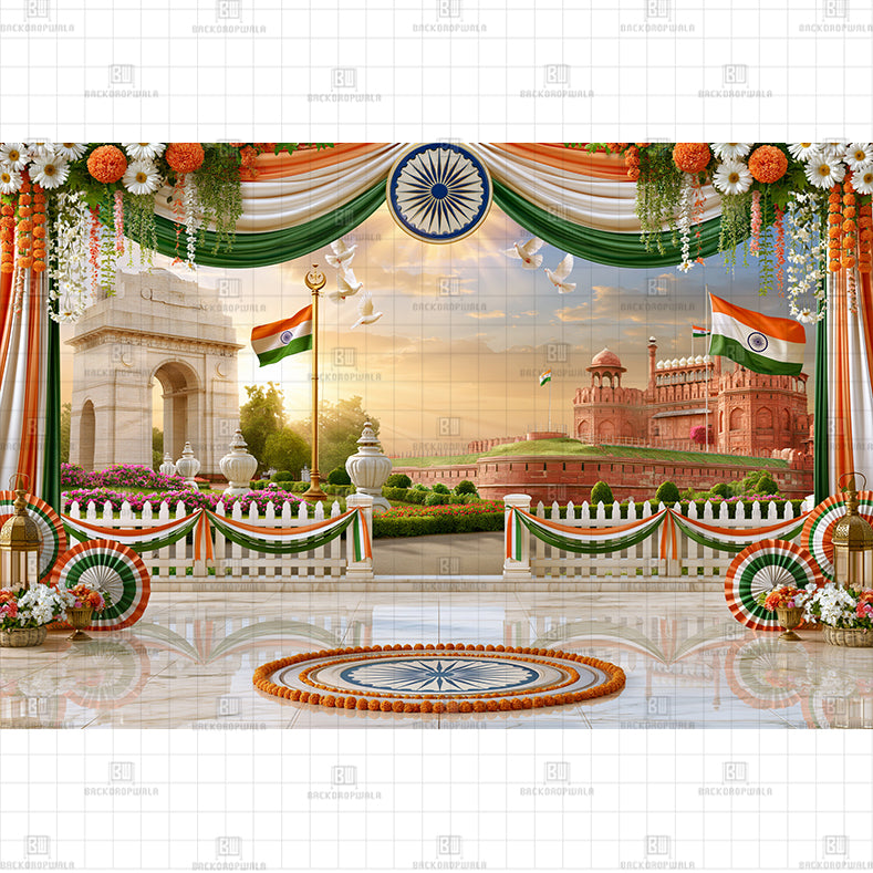 Colors of the Nation Printed Baby Backdrop