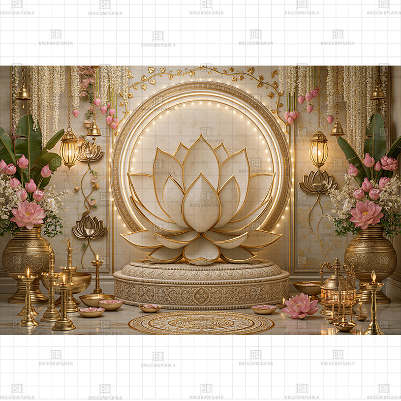 Rustik Door Setup Printed Baby Backdrop