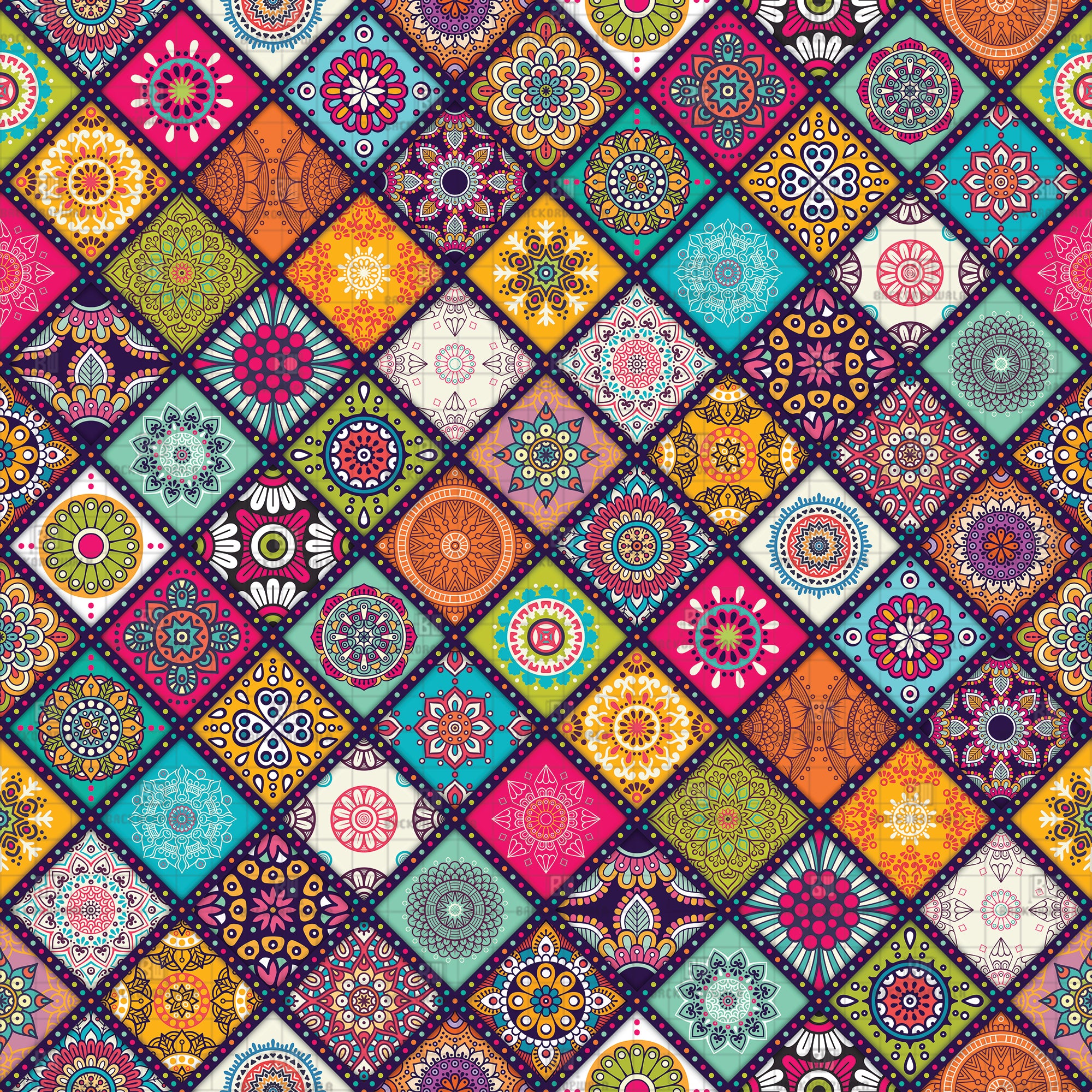 The Mandala Maze Carnival & Haldi Theme Backdrop