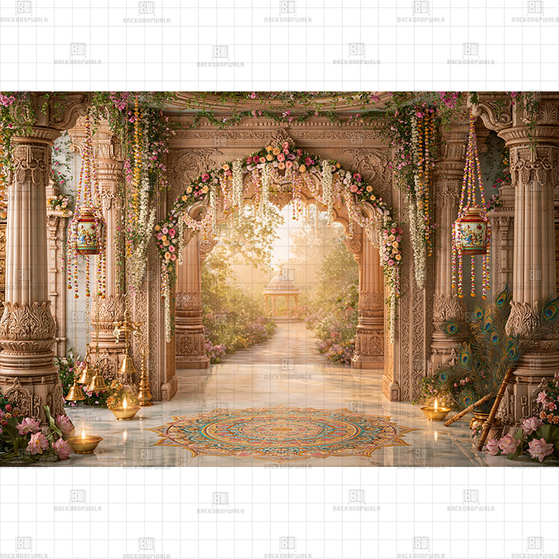 Cow Blessed Entrance PRINTED BABY BACKDROP