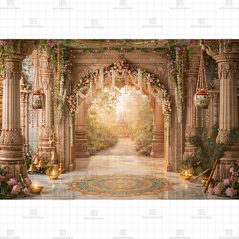 Cow Blessed Entrance PRINTED BABY BACKDROP