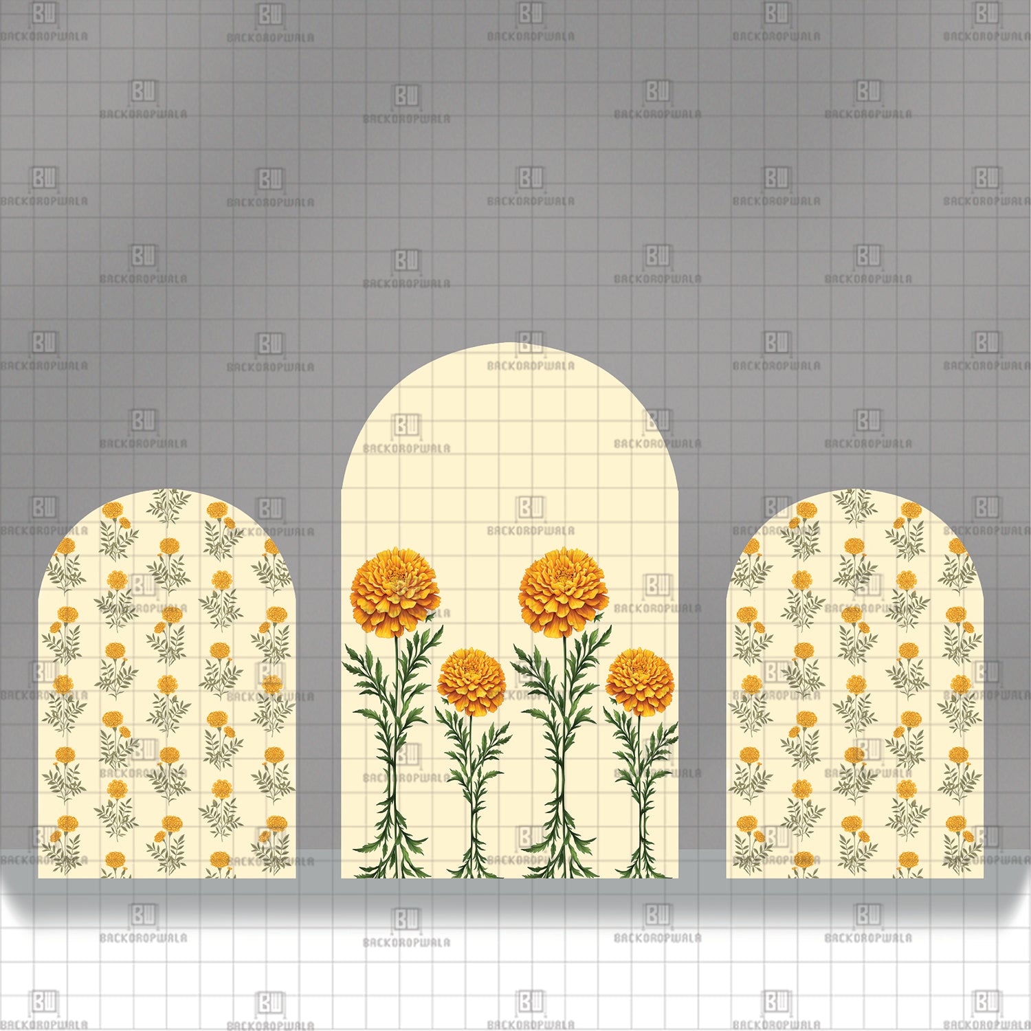 The Genda Garden Theme Printed Event Backdrop