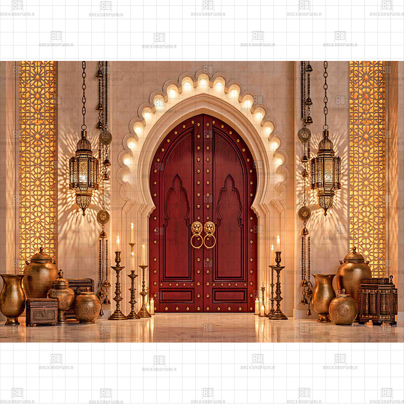 The Sandstone Haveli Portal Printed Diwali Baby Backdrop
